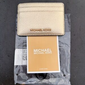 Michael Kors Metallic Gold Card Holder